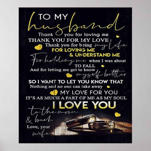 夫に |夫最高のへの贈り物 ポスター (正面)