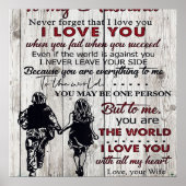 夫に |家族の装飾 |家族 ポスター (正面)