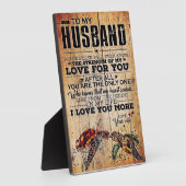 夫に |愛の引用文を夫に フォトプラーク (側面)