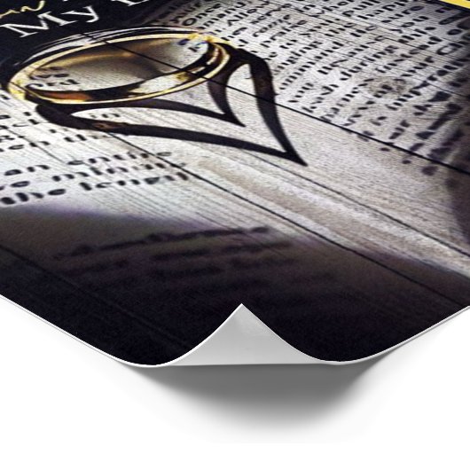 夫に |愛の引用文を夫に| ポスター (角)