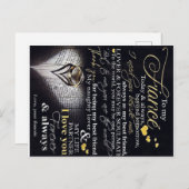 夫に |愛の引用文を夫に| ポストカード (正面/裏面)