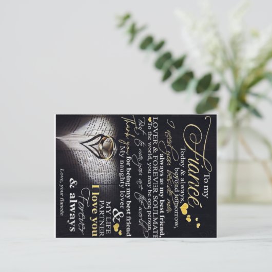 夫に |愛の引用文を夫に| 案内ポストカード (スタンド正面)