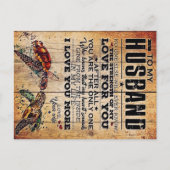 夫に |愛の引用文を夫に 案内ポストカード (正面)