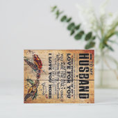 夫に |愛の引用文を夫に 案内ポストカード (スタンド正面)