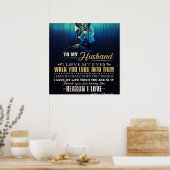 夫に |愛の引用文を父に | ポスター (キッチン)