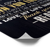 夫に |愛の引用文を父に | ポスター (角)