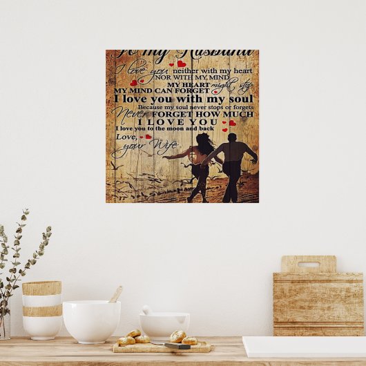 夫に | Loving Poster ポスター (キッチン)