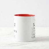 夫のおもしろいジョークのギフト私は多くのユーモアを誓う知っている マグカップ (中央)