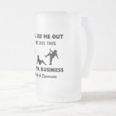 夫のおもしろい妻への贈り物フロストマグ フロストグラスビールジョッキ (正面右)