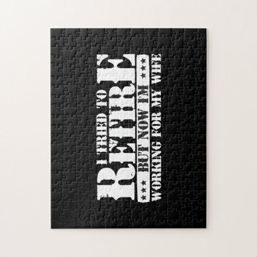 夫のおもしろい退職 – 今は妻のために働く ジグソーパズル (縦)