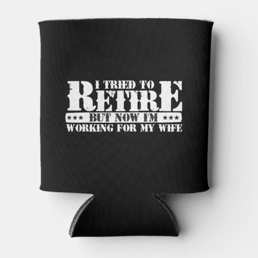 夫のおもしろい退職 – 今は妻のために働く 缶クーラー (正面)