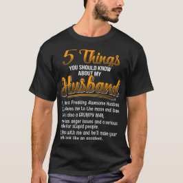 夫のこと5つ知っておくべきこと Tシャツ