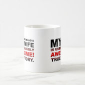 夫のすごい妻 楽しいマグカップ コーヒーマグカップ (中央)