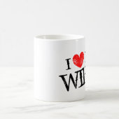 夫のために妻のバレンタインデーのマグカップが大好き コーヒーマグカップ (中央)