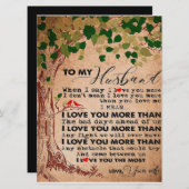 夫のために素晴らし、夫の誕生日ギフト メニュー (正面/裏面)