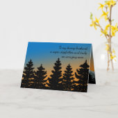 夫のために |義父 |松の木の父の日 カード (黄色い花)