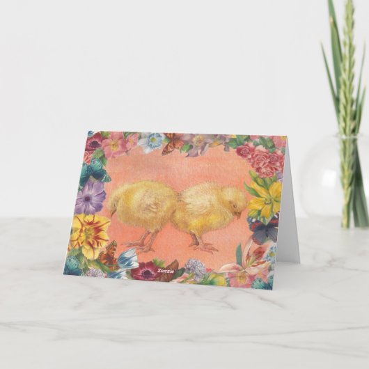 夫のためのイースターのウサギの挨拶 シーズンカード (裏面)