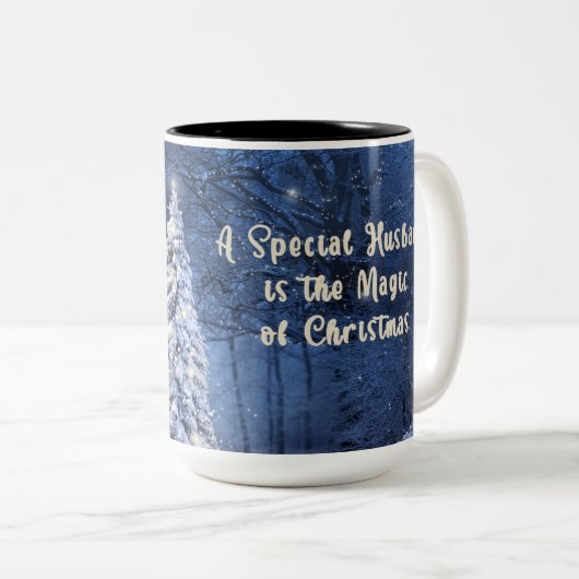 夫のためのクリスマスマグ ツートーンマグカップ (正面右)