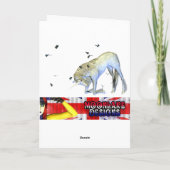 夫のための卵が付いているハッピーイースターのバニー、 シーズンカード (裏面)