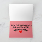 夫のための手錠が付いたクリスマスカード カード (内部)