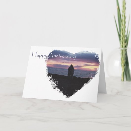 夫のための海岸記念日 カード (正面)