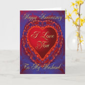 夫のための記念日カード カード (黄色い花)