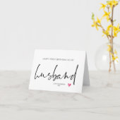 夫のカードとしてかわいいハッピーファースト誕生日 カード (黄色い花)