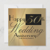 夫のカード結婚50周年おめでとう カード (正面)