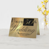 夫のカード結婚50周年おめでとう カード (黄色い花)