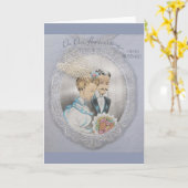 夫のグリーティングカードヴィンテージ記念日 カード (黄色い花)