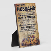 夫のデコール |記念日のプレゼント フォトプラーク (側面)