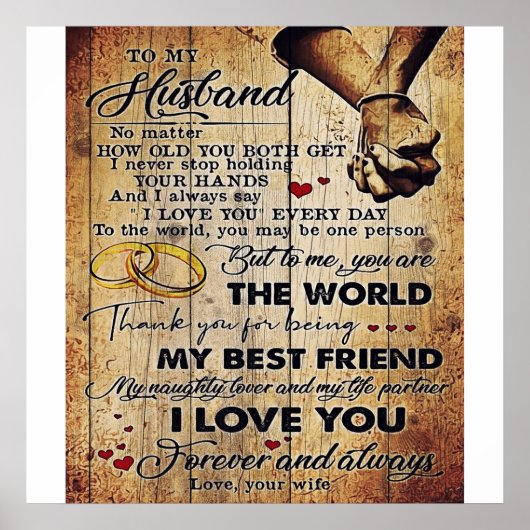 夫のデザイン |ラブレター | ポスター (正面)