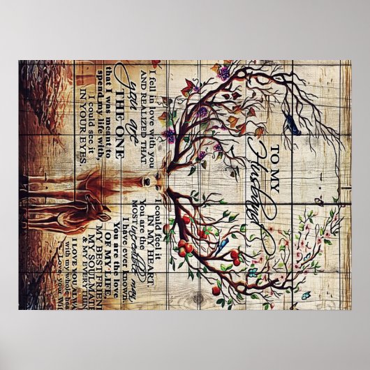 夫のデザイン |夫への手紙 ポスター (正面)