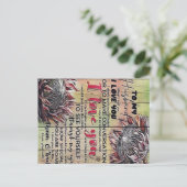 夫のデザイン|家族の装飾 | ポストカード (スタンド正面)