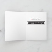 夫のハッピーバースデーカード//形容詞の説明 カード (内部)