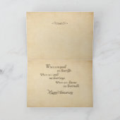 夫のバレンタインデー、ヴィンテージの甘いキス シーズンカード (内部)