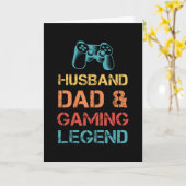 夫のパパゲーム伝説の夫のギフト カード (黄色い花)