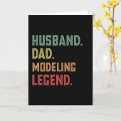 夫のパパ モデリング レジェンド モデリング カード (黄色い花)