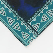 夫のパーソナライズされた狼の妻への愛 フリースブランケット (角)