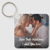 夫のボーイフレンドに安全な贈り物をドライブ写真 キーホルダー (正面)