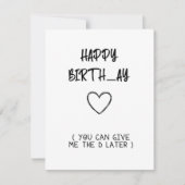 夫のボーイフレンドのための印刷可能な日取りカード シーズンカード (正面)