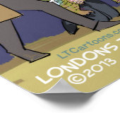 夫のポスターを燃おもしろいやす ポスター (角)