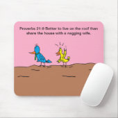 夫のマウスパッドの妻の鳥の不機嫌 マウスパッド (マウス)