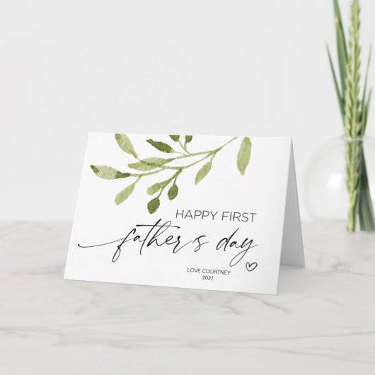 夫の初父親の日におすすめのプレゼント カード (正面)