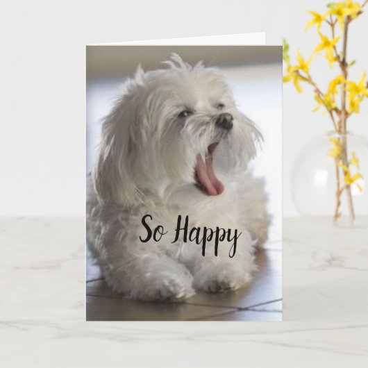 **夫の命日** カード (黄色い花)