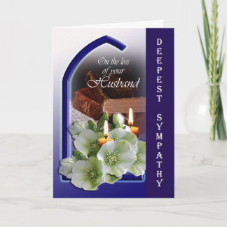 夫の喪失 – 失われた場合の哀悼の意 カード