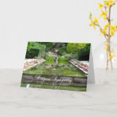 夫の喪失 – 失われた場合の哀悼の意 カード (黄色い花)