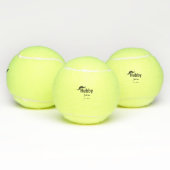 夫の夫の名前を追加する日付年の口ひげシンプルの テニスボール (マルチ)