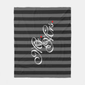 夫の妻と夫の新しい夫の結婚妻 フリースブランケット (正面)