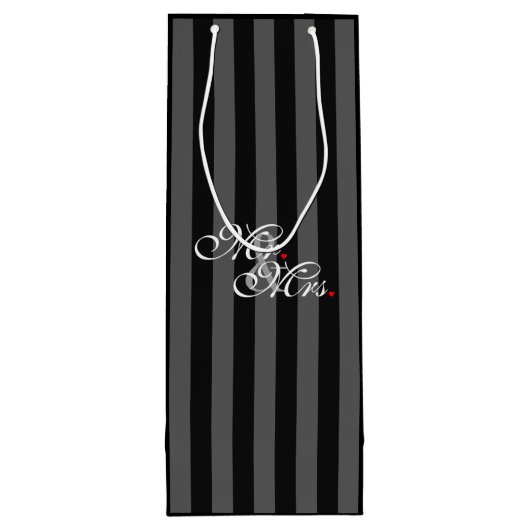 夫の妻と夫の新しい夫の結婚妻 ワインギフトバッグ (裏面)